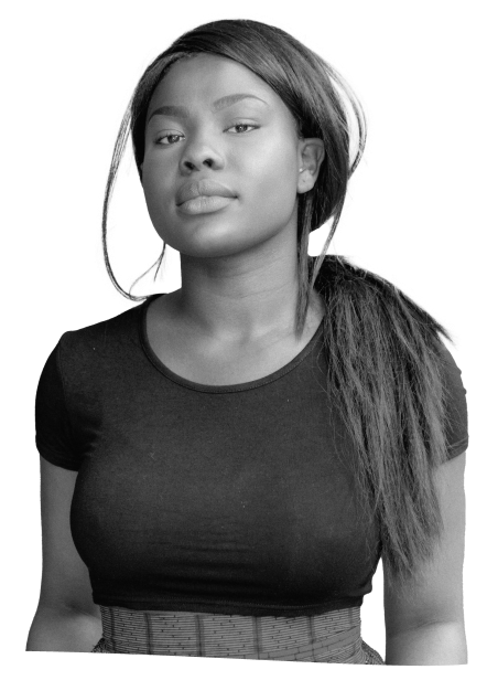 young woman looking